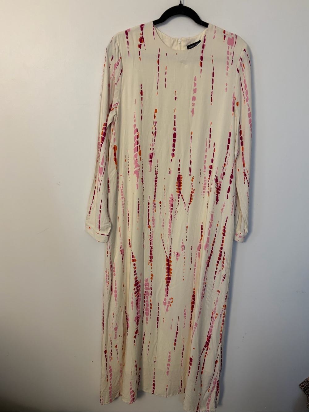 Maya Place Pink Tie Dye Long sleeve Maxi Dress   - Small - Picture 4 of 15